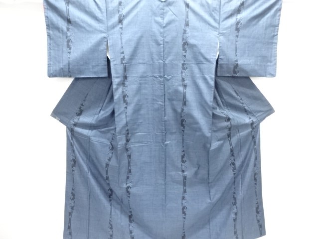 JAPANESE KIMONO / DORO OSHIMA TSUMUGI (9 maruki) / WOVEN CARRIAGE